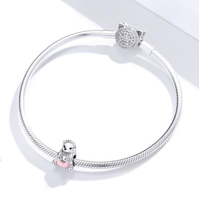 China Amazon environmental friendly hotsale silver gummy bear bracelet s925 charm bracelets for sale