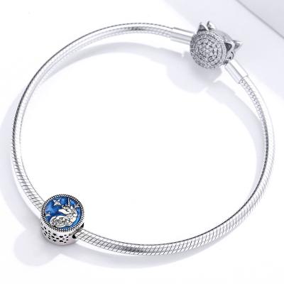 China Environmental Friendly 925 Silver Spacer Charm Bracelets Fit For Unicorn for sale