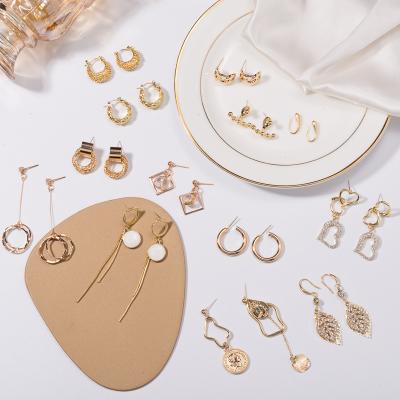 China Factory Direct Supply Hiphop Handmade Anime Earring Studs Ring Irregular Ear Women Fashion Korean Geometric Earrings for sale