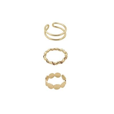 China Three Sets Female Personality Ring Tail Ring Female Personality Ring Tail Ring Hiphop Cool Wind Fashion Small Index Finger Soft Ring for sale