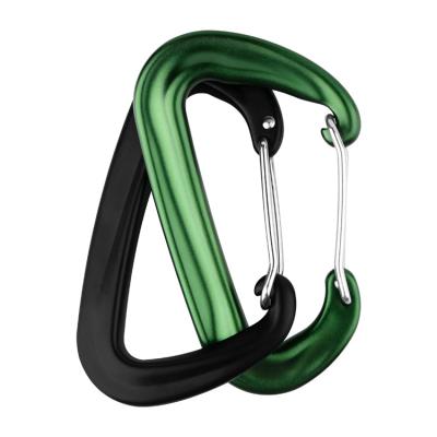 China Custom Made High Quality Aluminum Swivel Lightweight Factory Wire Door Carabiner For Hammock Camping Dog Leash for sale