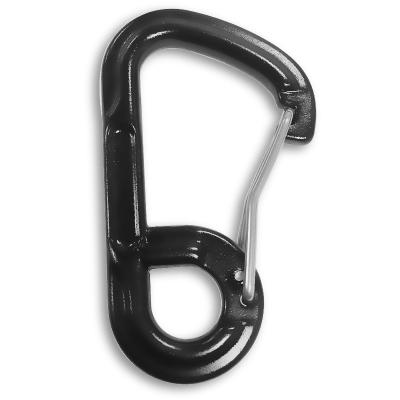 China Wholesale Popular Sales Promotion Lightweight 6061 Aluminum Carabiner D Shaped Wiregate Carabiner Hook For Hammock Camping Hiking Rise for sale