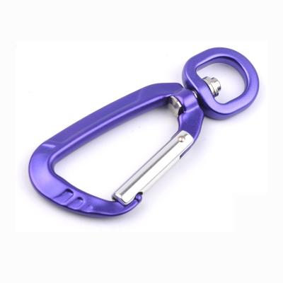 China High Quality Retrieval Accept Customization High Quality Rotatable Spinner 360 Colored Swivel Carabiner Hook For Dog Leash for sale