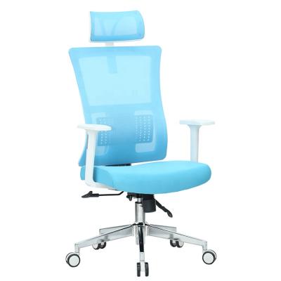 China (Height)New Designer Adjustable Ergonomic White Chairman Office Works Chair For Office for sale