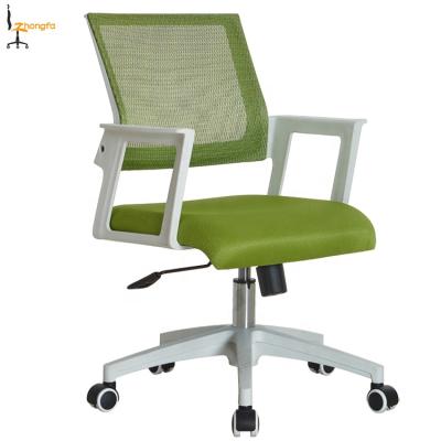 China Foshan Office Furniture White Color Adjustable Small (Height) Cheap Office Chairs With Wheels for sale