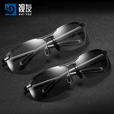 China Fashion sunglasses newly design half frame sunglasses 2022 day and night vision metal sports sunglasses polarized sunglasses sport for sale