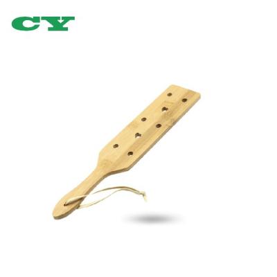 China Bamboo Spanking Paddle 13 Inch Bamboo Spanking Paddle Polished Smooth Finish With Handmade Airflow Holes for sale