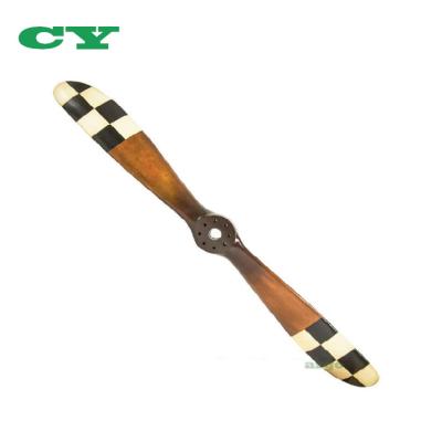 China Flag Airplane Aviation Wooden Home Decor Model Decoration Prop Propeller Wooden Thruster for sale