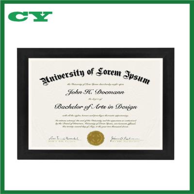 China Certificate Frame Document Frame - made to display certificates 8.5x11 inch document frames, certificate frames, standard paper frame for sale