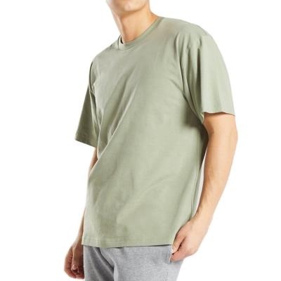 China Anti-Wrinkle Mens Green Big Plus Size T Shirt Customize Workout High Quality O-Neck Gym Oversized T Shirts For Men for sale