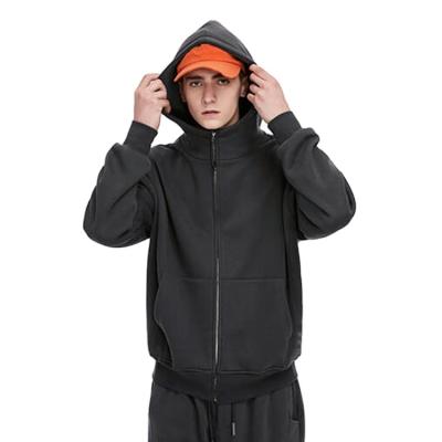 China Waterproof Men Black Jacket Wholesale Sales Sweatshirts Sport Jumper Custom Logo Boy Winter Hooded Fleece Knitted Jackets for sale