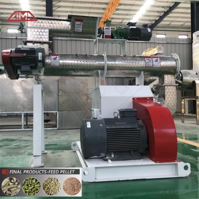 China Medium automatic feed pellet machine 2-6T/H Henan LIMA MACHINES Farm sheep duck chicken feed pellet machine with Siemens engine zu verkaufen