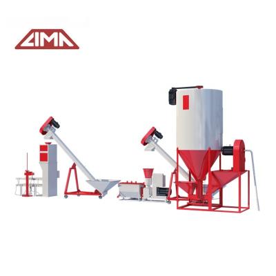 中国 Shrimp Feed Processing Plant Poultry Feed Pellet Maker Shrimp Feed Animal Food Pellet Making Machine Mixer and Pellet Machine for Animal Feed 販売のため