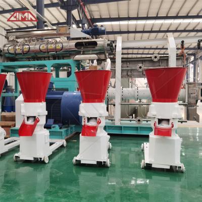 Cina Farms Wood Picket Pellet Making Hammer Mill Goat Duck Poultry Feed Processing Machinery Diesel Fish Pelletizing Making Machine in vendita