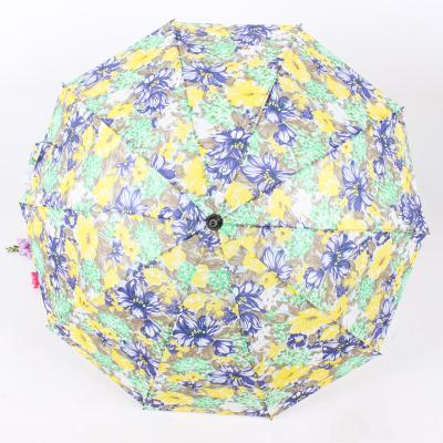 China 10k Upright Disassembly Umbrella With 10ribs Flower Chinese Umbrella Promotional for sale