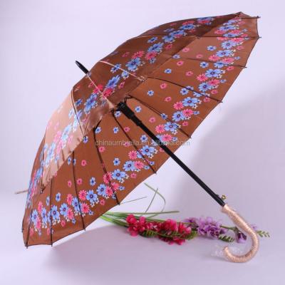 China Bangladeshi Satin Indian Umbrella 16K Satin Umbrella With Black Strong Umbrella Frame for sale