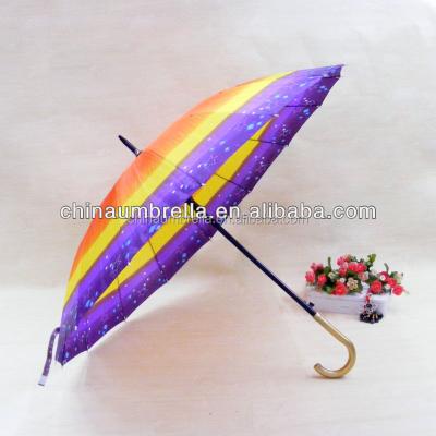 China Strong 16K Pongee Flower Satin Umbrella Frame Umbrella for sale