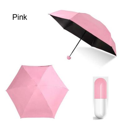 China For Sunny Day And Rainy Day 2017 New Arrival 5 Times Mini Capsule Umbrella On Sale for sale