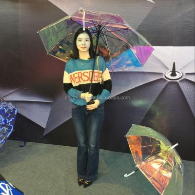 China Other rainbow dichroic film iridescent umbrella made of hologram material. for sale