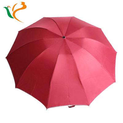 China 2017new wholesale design personality item rain umbrella three times creative thoughtful three noctilucent umbrella for sale