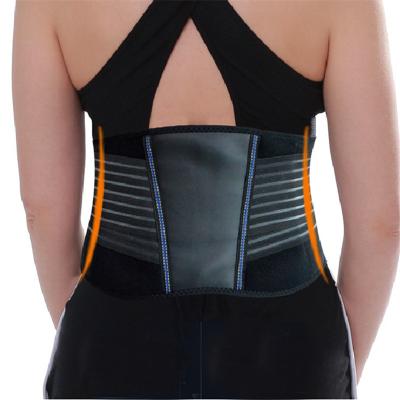 China Back Body Lumbar Brace Back Support Men Women Waist Trimmer Spine Support Belt Steel Plate Gym Weight Lifting Slim Fitness for sale