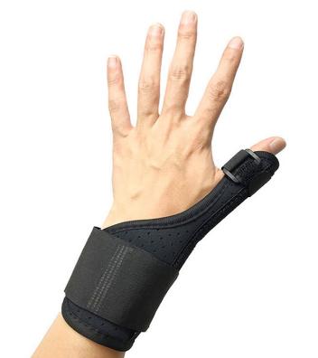 China Adjustable Elasticity Adjustable Wrist Thumb Support Wrap Reversible Sports Wrist Brace Fitted Thumb Stabilizer for sale