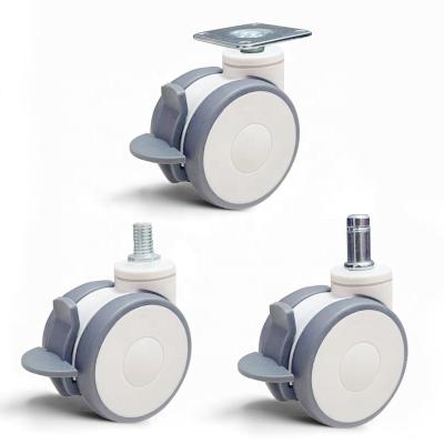 China 2.5inch medical caster with hospital wheels medical bed caster hospital bed wheel for sale