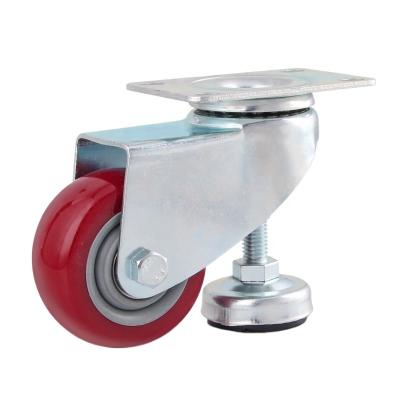 China Factory Wholesale Castors Height Adjustable White Rubber Polypropylene Caster Wheel for sale