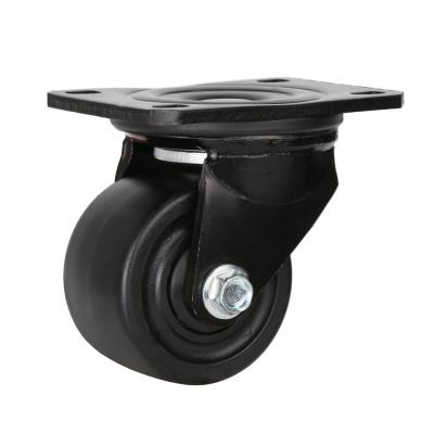 China Wholesale Polyurethane Heavy Duty Industrial Loading Casters Glue Coated Silent Low Center Of Gravity Casters for sale