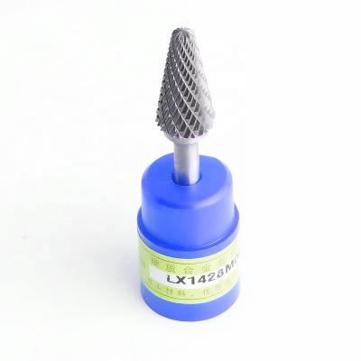 China L-type Tungsten Steel Hard Rotary Alloy Metal Grinding Head Boring Cutter Conical Dome Carbide Burr for sale