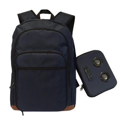 China With USB 1680D Oxford Backpack Navy Blue Radio Backpack High Quality Outdoor Rise Bluetooth Wireless Speakers Backpack for sale