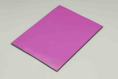 China Low Price High Promotion Purple Aluminium Composite Panel für Innen- und Außenbaudekoration 4MM 1,22*2,44m zu verkaufen