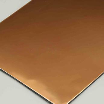 China Champagne Mirror Aluminum Composite Panel  PE Coating Aluminium Core Panel Wall Cladding for sale