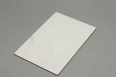 China Marble type JAZZ WHITE Exterior Acp Sheet Panel Customized 3mm 4mm Thickness Acp Cladding For Houses/building Aluminum skin 0.18mm for sale