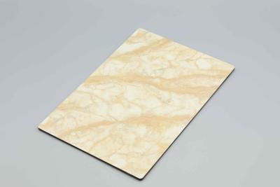 China Salons Stores Beige Stone Marble Acp Sheet Aluminum Composite Acm White Sheet for sale