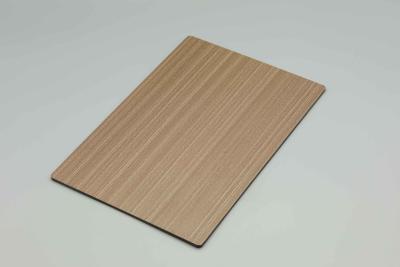 China 122 X 244cm PVDF Coat Grain Wooden Aluminum Composite Panel Scratch Resistant for sale