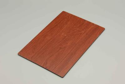 China Scratch-resistant Maroon walnut Aluminum Composite Panel 4MM 1.22*2.44m for sale