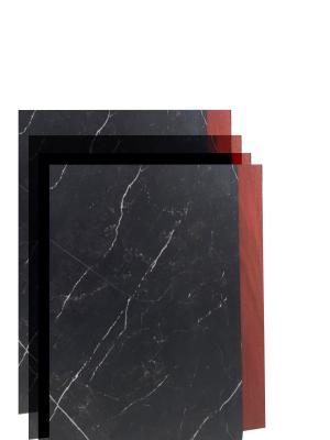 China Black Marble Type Alushang Slash Decorated Acp Sheet Exterior Acp Panel Offices Insidewall 3mm  Thickness Acp Cladding Building Facade Aluminum Skin 0.30mm for sale