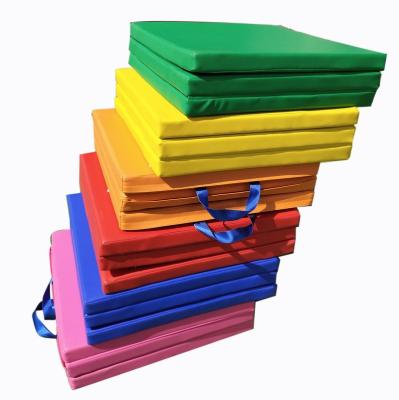 China Cheap Eco - Friendly Fitness Center Gym Folding Mat For Training for sale