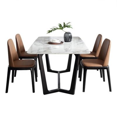 China Contemporary Home Dining Furniture Legs Solid Wood Dining Table Dining Chair for sale