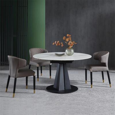 China Adjustable Italian Minimalist Rock Slab Retractable Dining Table (The Other) for sale