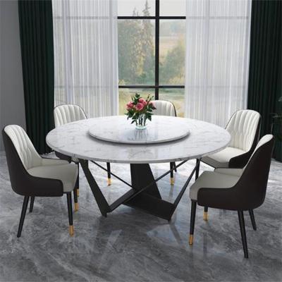 China (Other) adjustable nordic marble dining table with turntable for sale