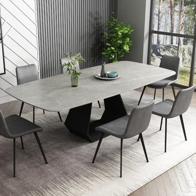 China Modern style high quality slate dining table and chair (the others) adjustable for sale