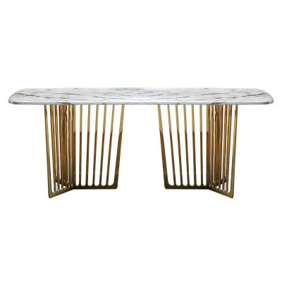 China Luxury Dining Tables (Others) Stainless Steel Adjustable Leg Table for sale