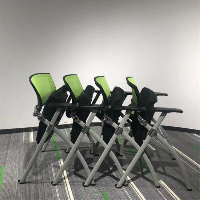 China Modern foldable conference chair with foldable and inscription board for sale