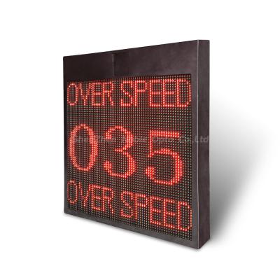 China Phone APP Control VMS Display Solar Powered Radar Speed Signs With /- 2 Km/h Accuracy for sale