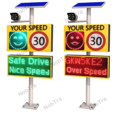 China Red And Amber Slow Down Speed Limit Signs for Bolted Installation Method Speed Measurement Error Less Than 1KM/H for sale