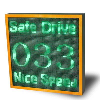 China 140 Degree Aluminum Alloy Vehicle Speed Display Speed Limit with Phone App Setting for sale