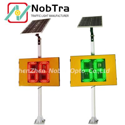 China Signo de velocidad de radar solar con pantalla LED IP54 y panel solar de 60W en venta