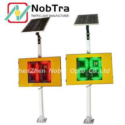 China Sistema de señales de tráfico de radar solar de 2 dígitos para la gestión mejorada del tráfico IP54 en venta